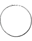 For Those Who Sin Skull Link Chain Necklace Silver