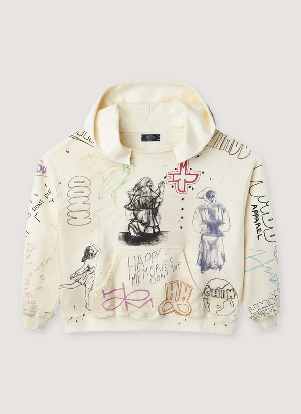 HMDD Sketch Sweatshirt Bone Sketch Sweatshirt Bone - Authenticated Sweatshirts | Pieces Los Angeles
