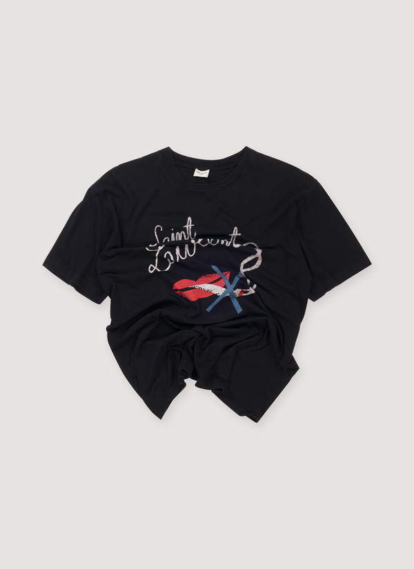 Saint Laurent No Smoke Tee Vintage Black (Pre-Owned) No Smoke Tee Vintage Black (Pre-Owned) - Authenticated T-shirts | Pieces Los Angeles