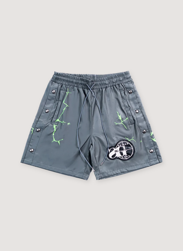 Triple Sevens 7Sniper Nylon Button Shorts Grey 7Sniper Nylon Button Shorts Grey - Authenticated Shorts | Pieces Los Angeles