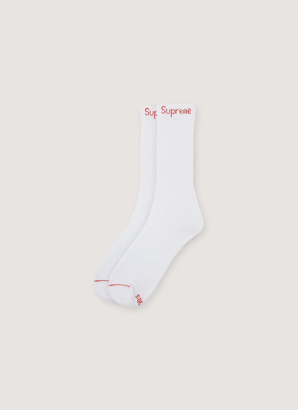 Supreme Hanes Crew Socks (4 Pack) White – PIECES Supreme Hanes Crew Socks (4 Pack) White – PIECES