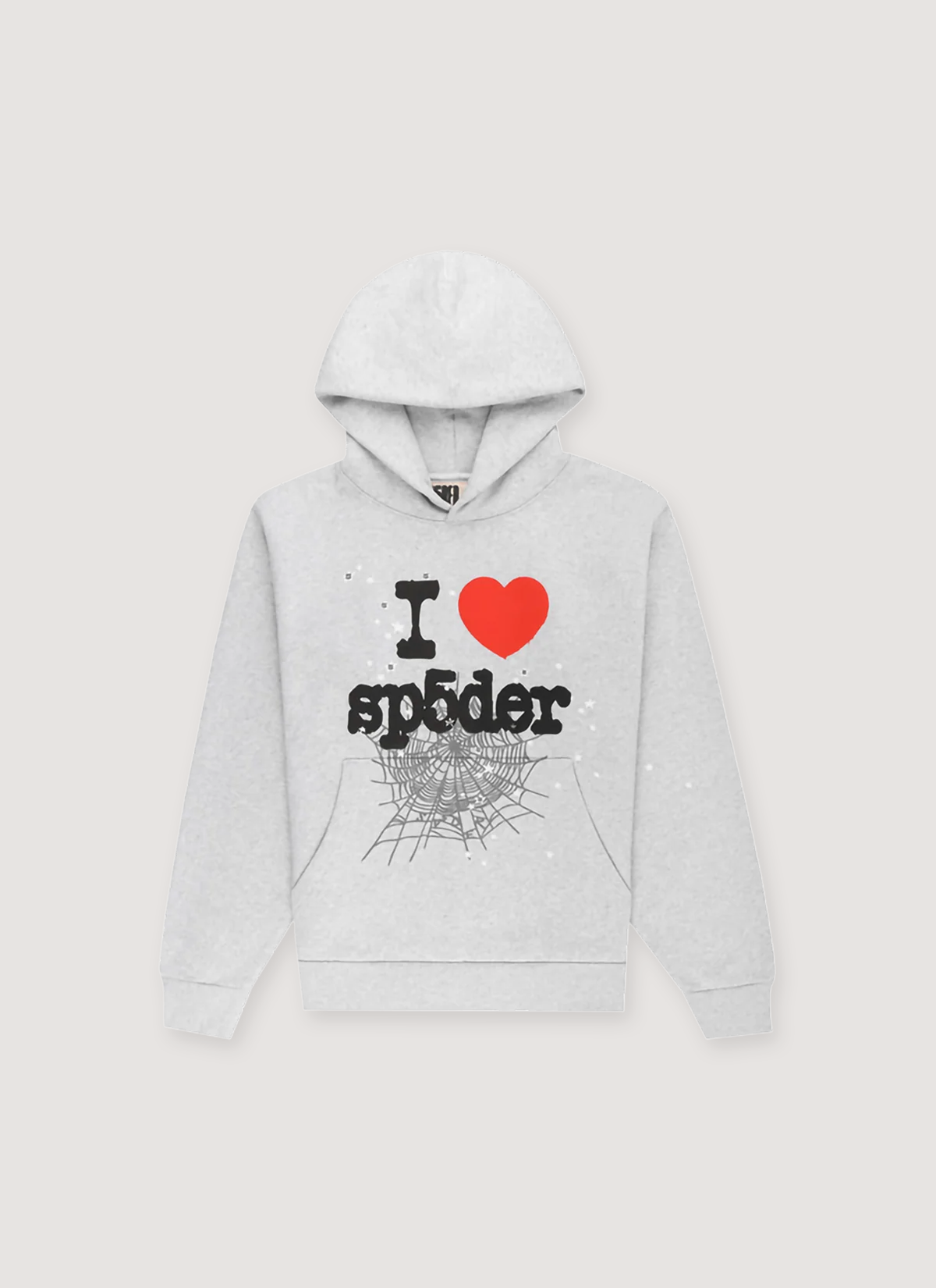 Sp5der Worldwide Souvenir Sweatshirt Heather Grey – PIECES Sp5der Worldwide Souvenir Sweatshirt Heather Grey – PIECES