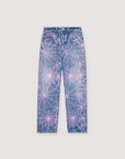 Sp5der Worldwide Vintage AOP 501 Denim Indigo Pink
