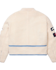 Sp5der Worldwide Sherpa Hunter Moto Jacket Cream