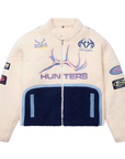 Sp5der Worldwide Sherpa Hunter Moto Jacket Cream