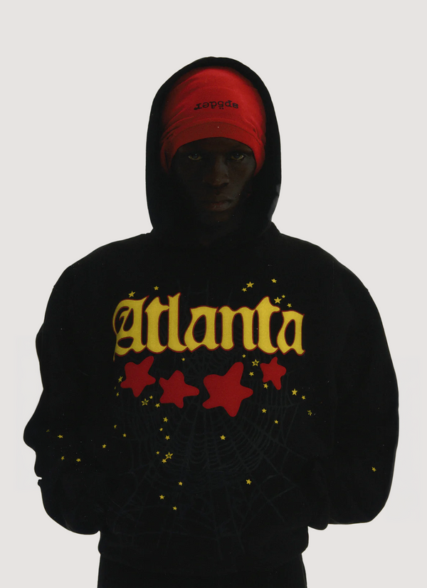 Sp5der Worldwide Atlanta Sweatshirt Black Yellow Atlanta Sweatshirt Black Yellow - Authenticated Sweatshirts | Pieces Los Angeles
