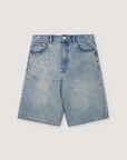 Boredom Kills BK Spider Jorts Washed Indigo