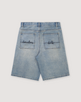 Boredom Kills BK Spider Jorts Washed Indigo