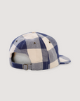 Pieces Street Hat Cream Navy Plaid