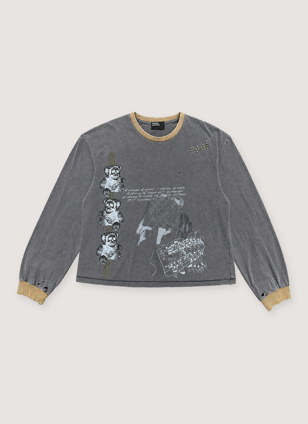 Richill Melancholy Studded Longsleeve Vintage Charcoal Studded Longsleeve Vintage Charcoal - Authenticated Longsleeves | Pieces Los Angeles