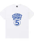 Stussy 5 Sport Tee White
