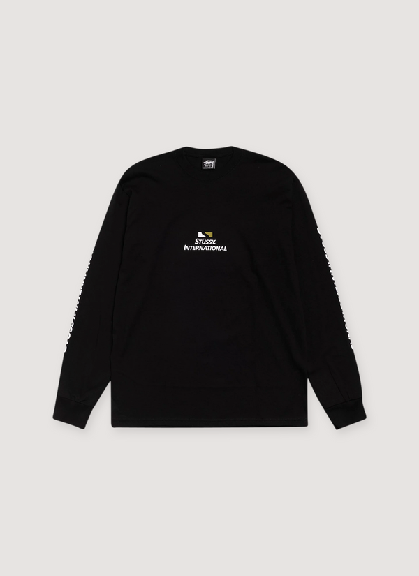 Stussy International Longsleeve Black International Longsleeve Black - Authenticated Longsleeves | Pieces Los Angeles
