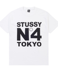 Stussy No. 4 Tokyo Tee White