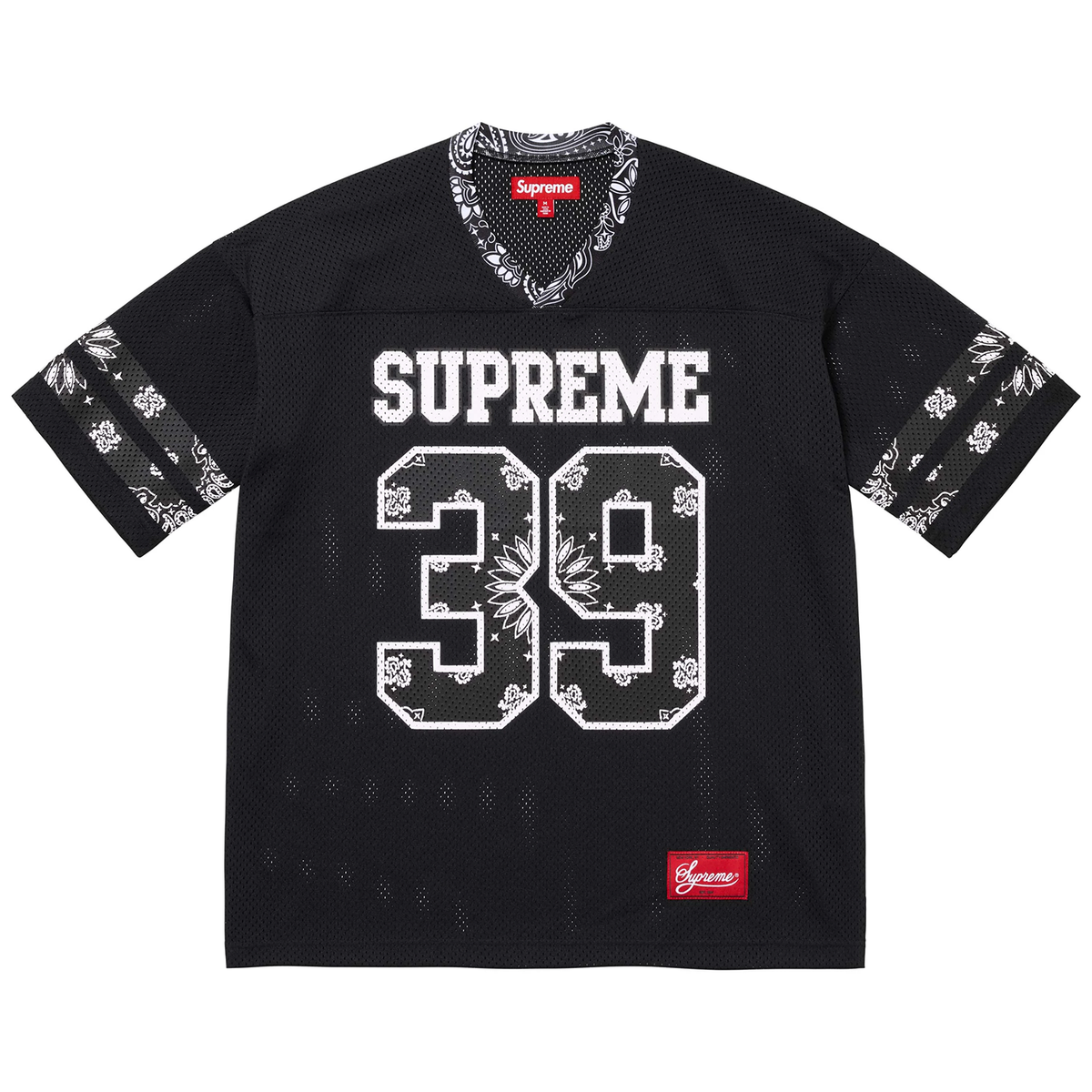 Supreme Bandana Football Jersey Black – PIECES