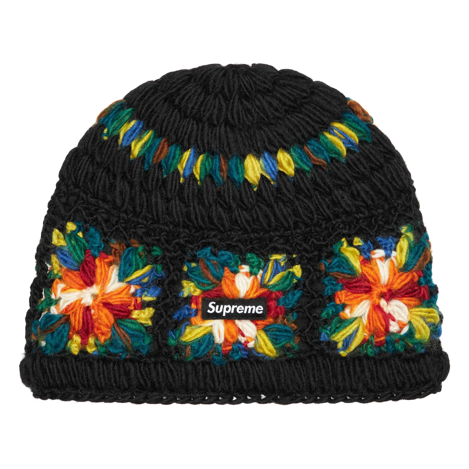 帽子 Supreme Crochet Beanie Supreme Crochet Beanie Black – PIECES