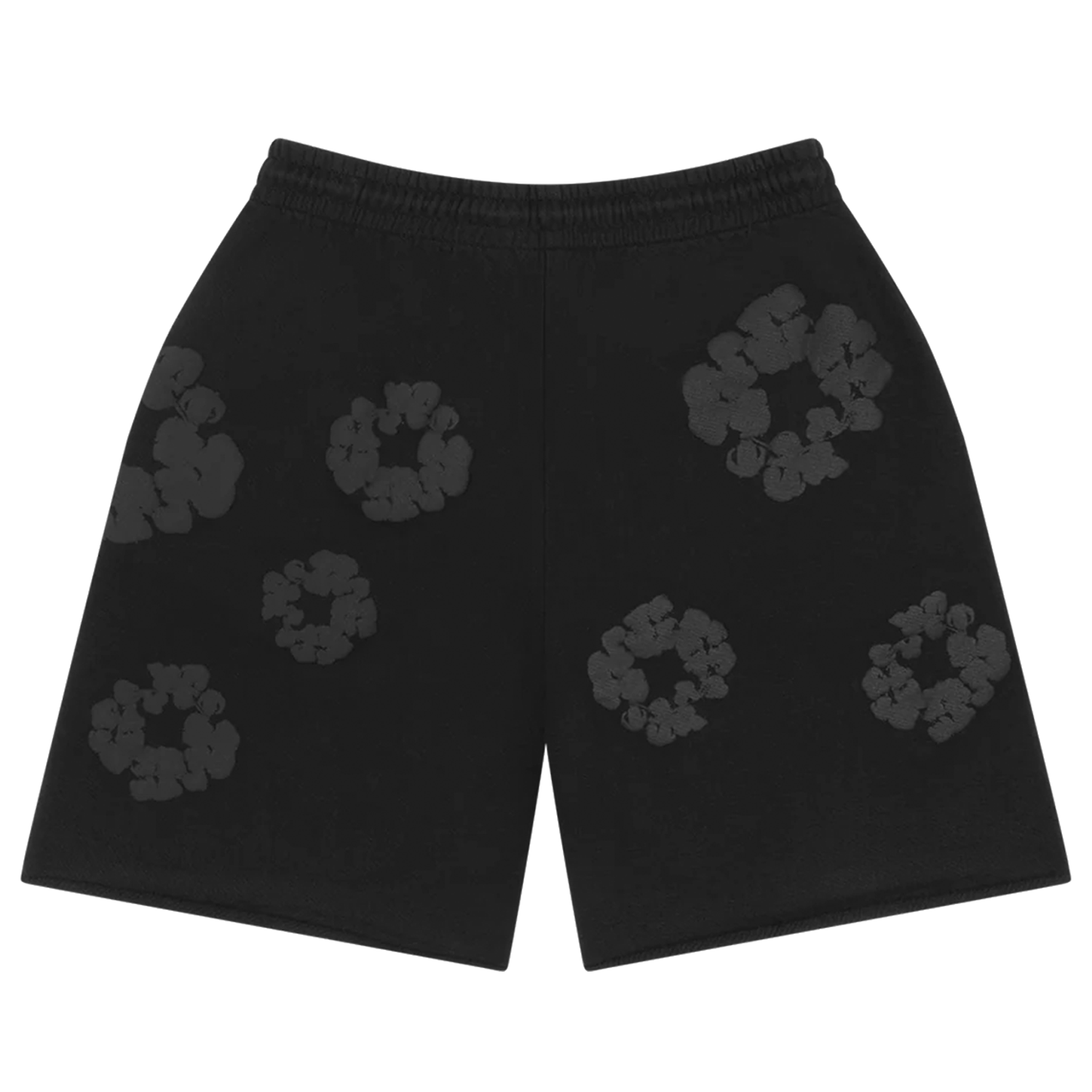 Denim Tears Mono Wreath Sweatshorts Black – PIECES