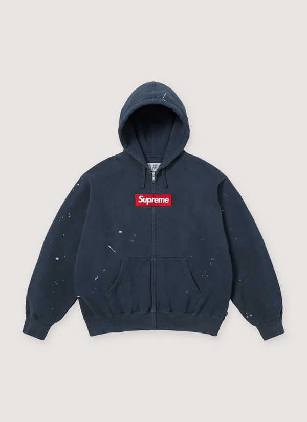 Supreme MM6 Maison Margiela Box Logo Zip Sweatshirt Navy MM6 Maison Margiela Box Logo Zip Sweatshirt Navy - Authenticated Sweatshirts | Pieces Los Angeles