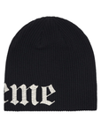 Supreme Old English Printed Beanie Black