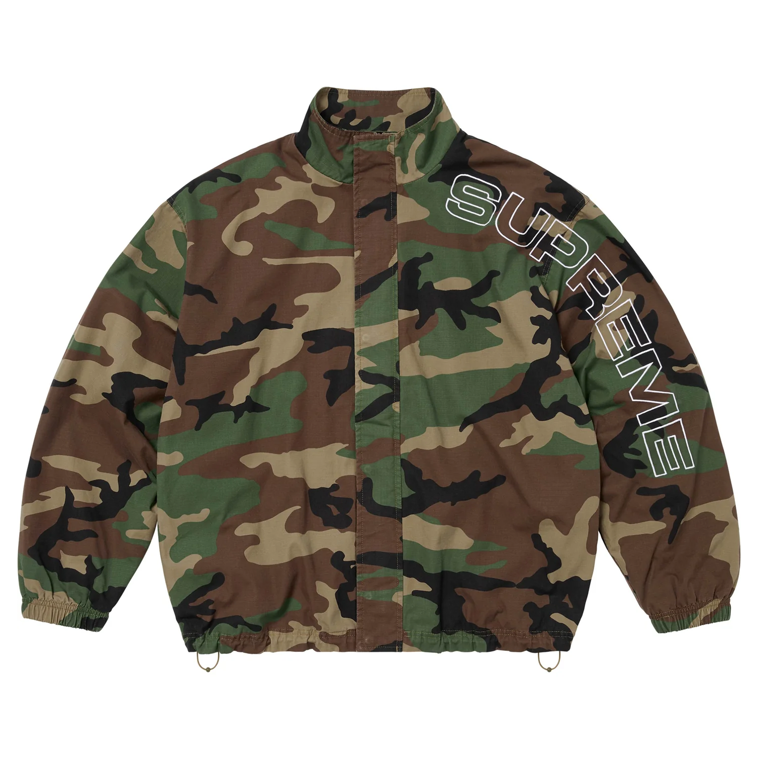 ジャケット・アウター SUPREME Spellout Embroidered TrackJacket Supreme Spellout Embroidered Ripstop Track Jacket (FW25) - $178