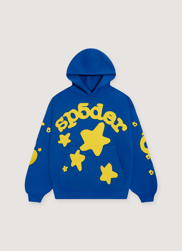 Sp5der Worldwide Beluga Sweatshirt TC Blue Beluga Sweatshirt TC Blue - Authenticated Sweatshirts | Pieces Los Angeles