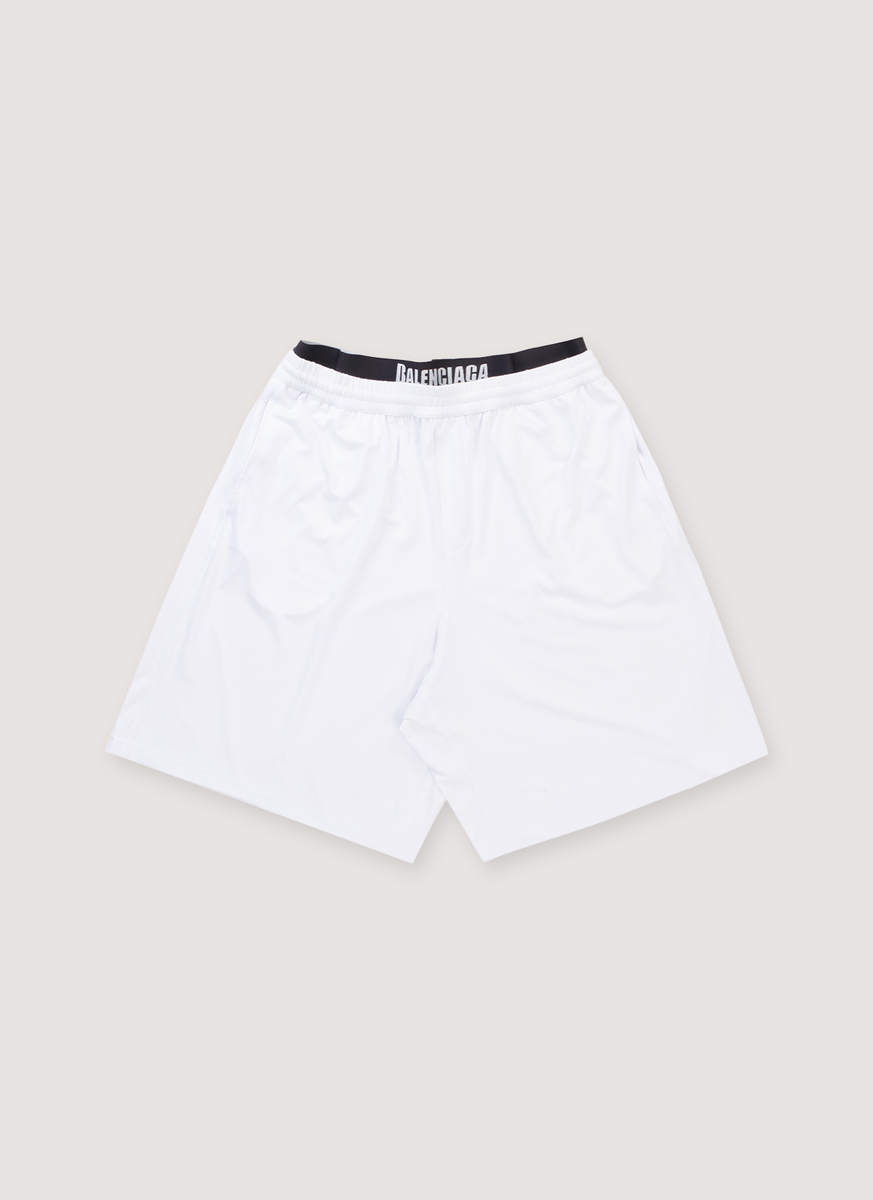 Balenciaga Technical Mesh Swim Shorts White – PIECES