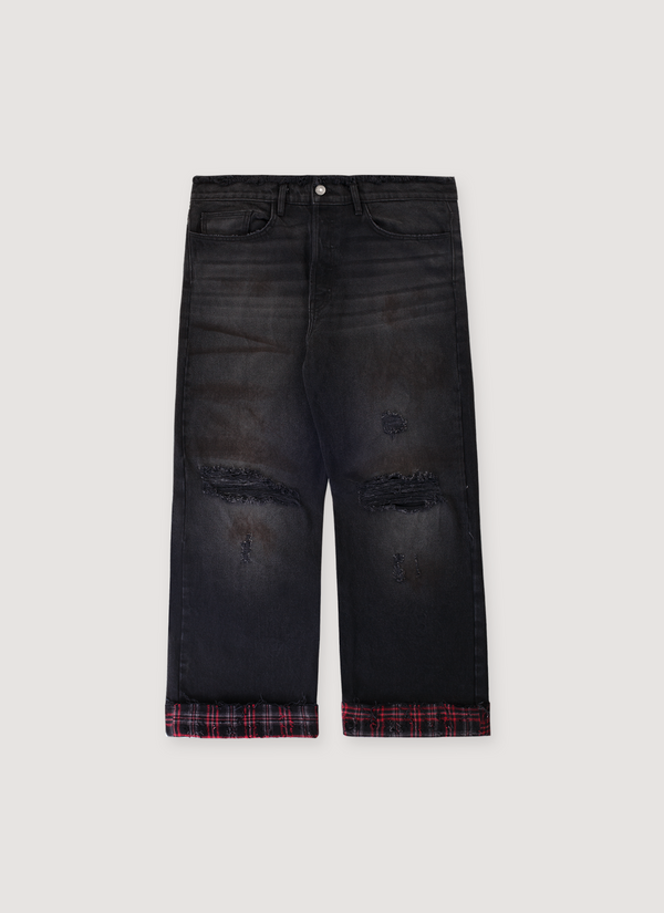 Pieces Thrashed Denim V2 Damaged Black Thrashed Denim V2 Damaged Black - Authenticated Jeans | Pieces Los Angeles