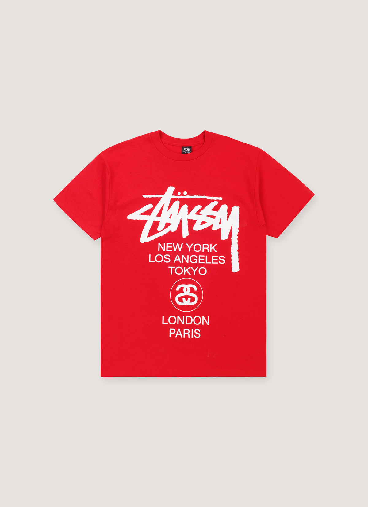 Stussy World Tour Tee Red