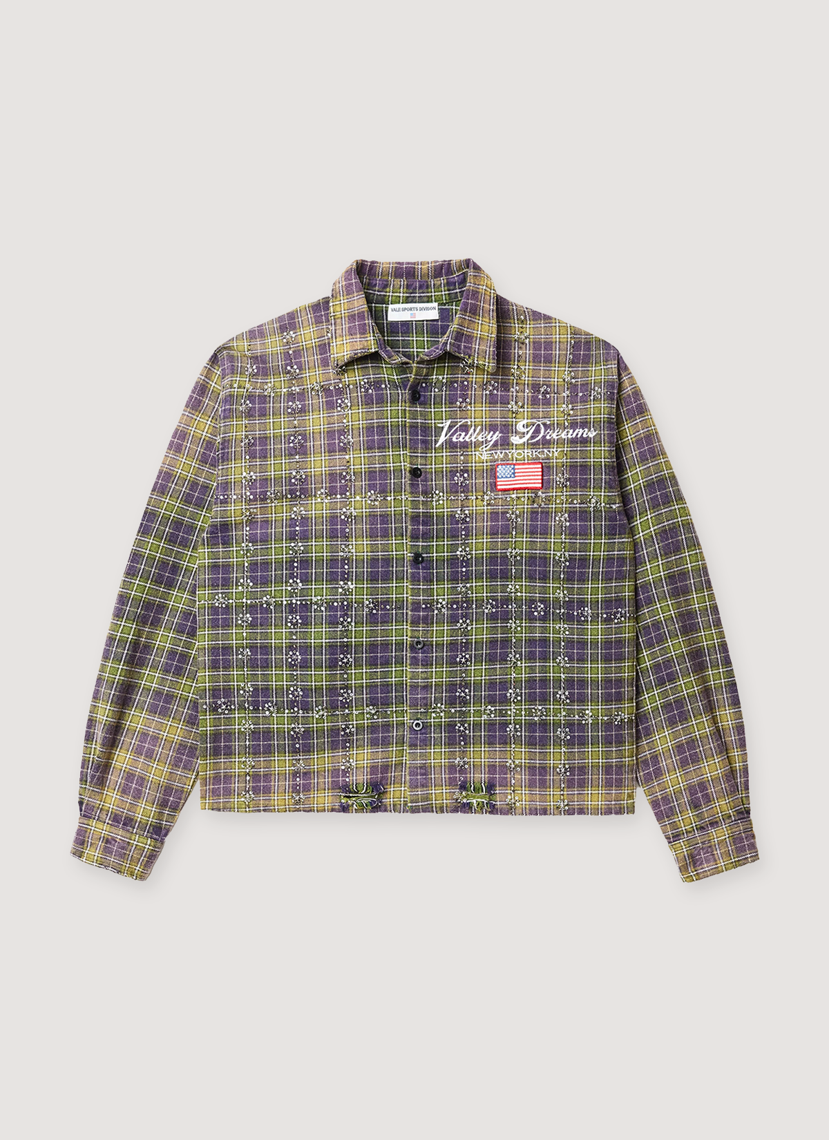 Vale Forever Toxic Flannel Green Purple | PIECES Los Angeles