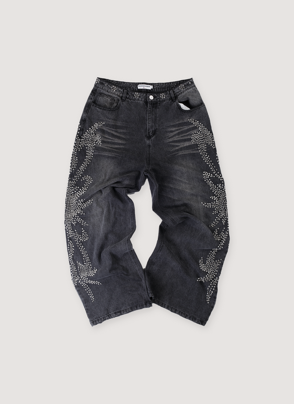 Vale Forever Mono Tsunami Denim Washed Black (Pre-Owned) Mono Tsunami Denim Washed Black (Pre-Owned) - Authenticated Jeans | Pieces Los Angeles