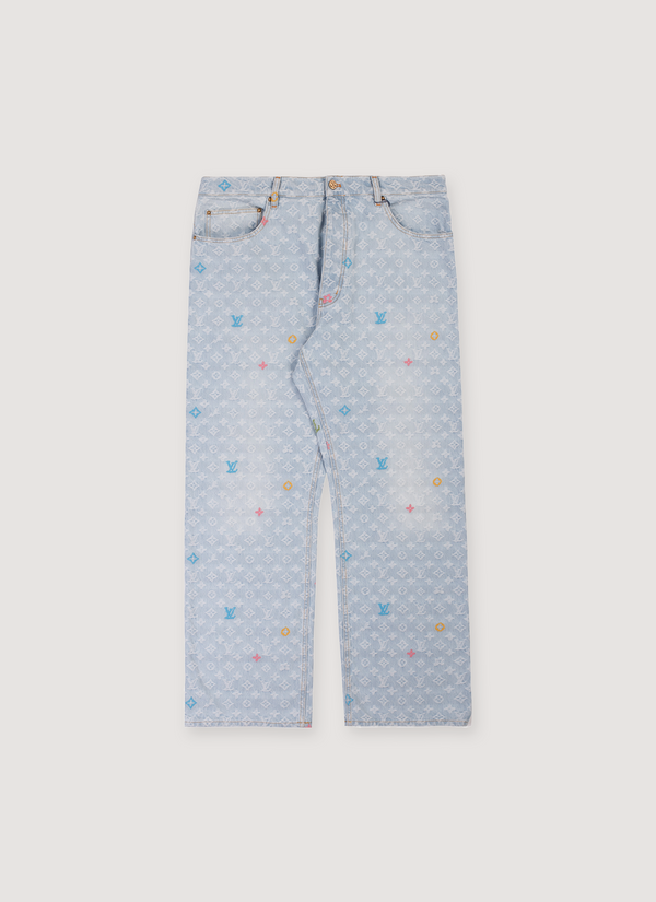 Louis Vuitton Tyler, the Creator Monogram Denim Pants Light Indigo Tyler, the Creator Monogram Denim Pants Light Indigo - Authenticated Jeans | Pieces Los Angeles