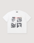 Boredom Kills Studded Unplug Tee White