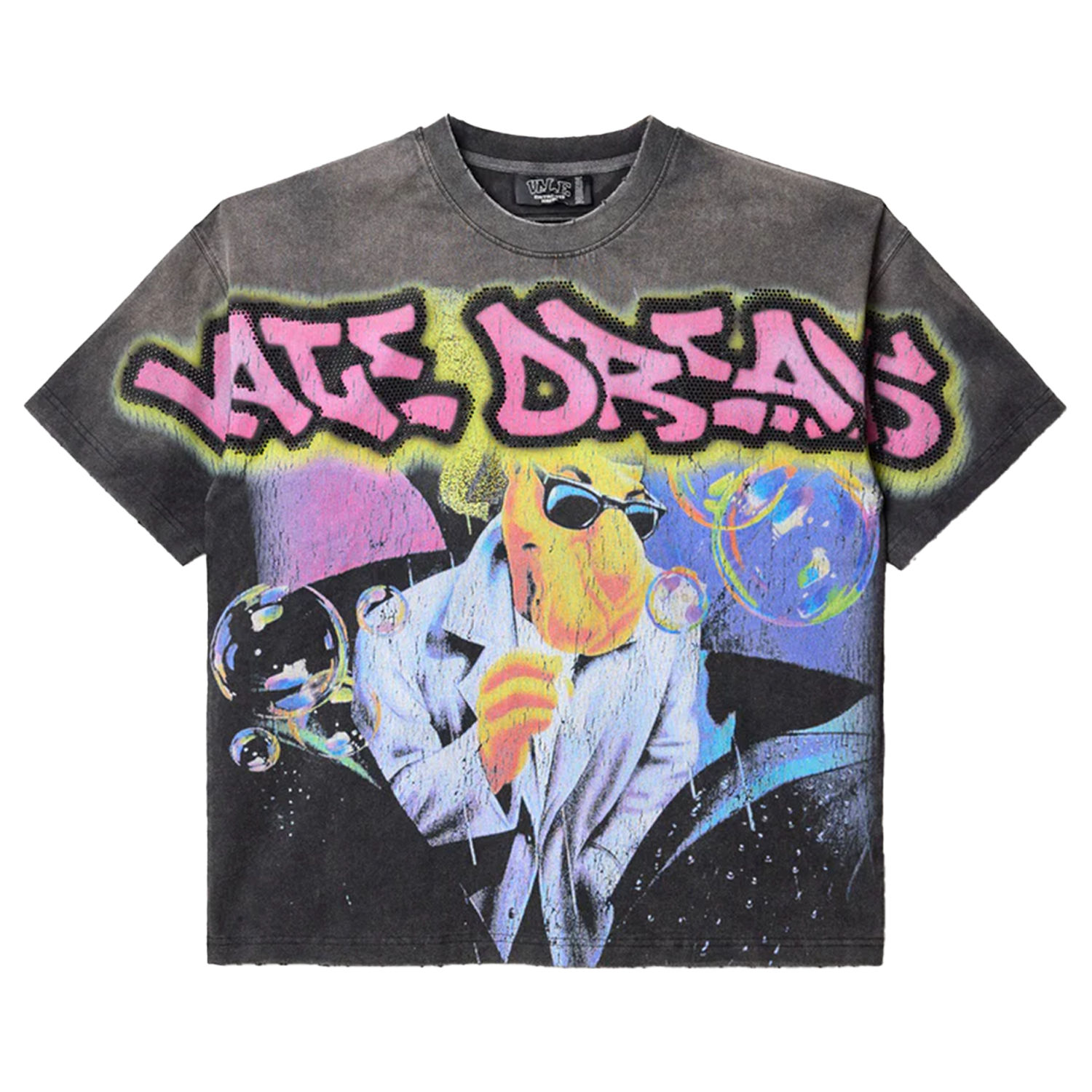 VALE FOREVER T Shirts ヴィンテージ Tシャツ TAG BIG TEE Vale Forever Camel Bling Big Tee Vintage Black – PIECES
