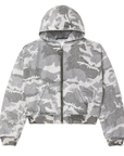 Vale Forever Crystal Rain Work Zip Up Sweatshirt Snow Camo
