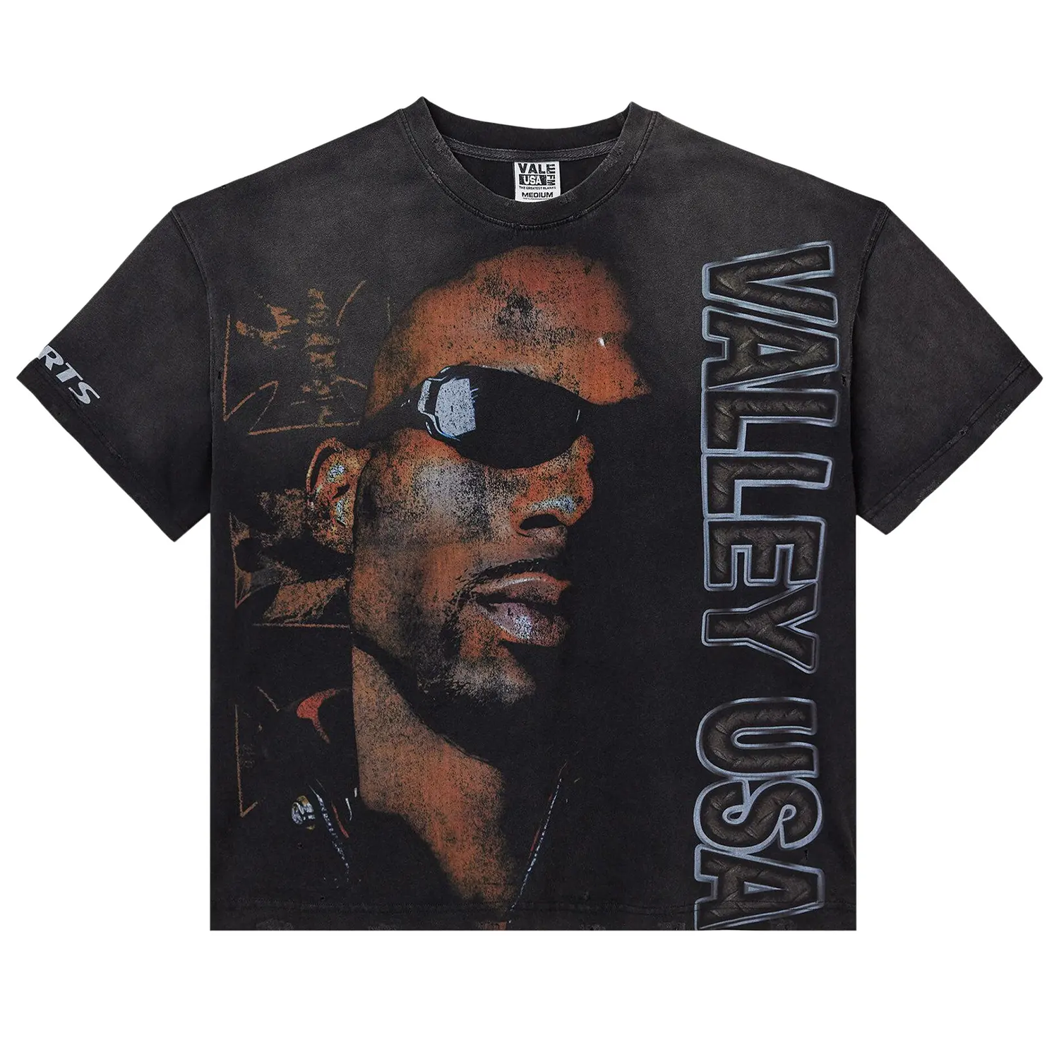 VALE FOREVER T Shirts ヴィンテージ Tシャツ THE DOG TEE Vale Forever Dog Tag Big Tee Vintage Black – PIECES