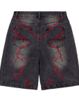 Vale Forever Grafitti Jean Shorts Black