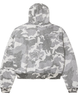 Vale Forever Crystal Rain Work Zip Up Sweatshirt Snow Camo