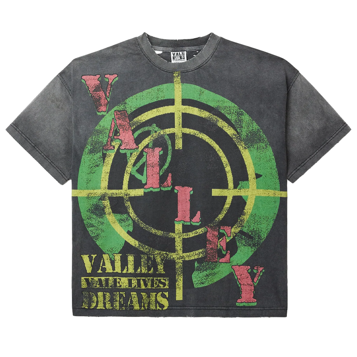 VALE FOREVER T Shirts ヴィンテージ Tシャツ TARGET TEE Vale Forever Target Tee Vintage Black – PIECES