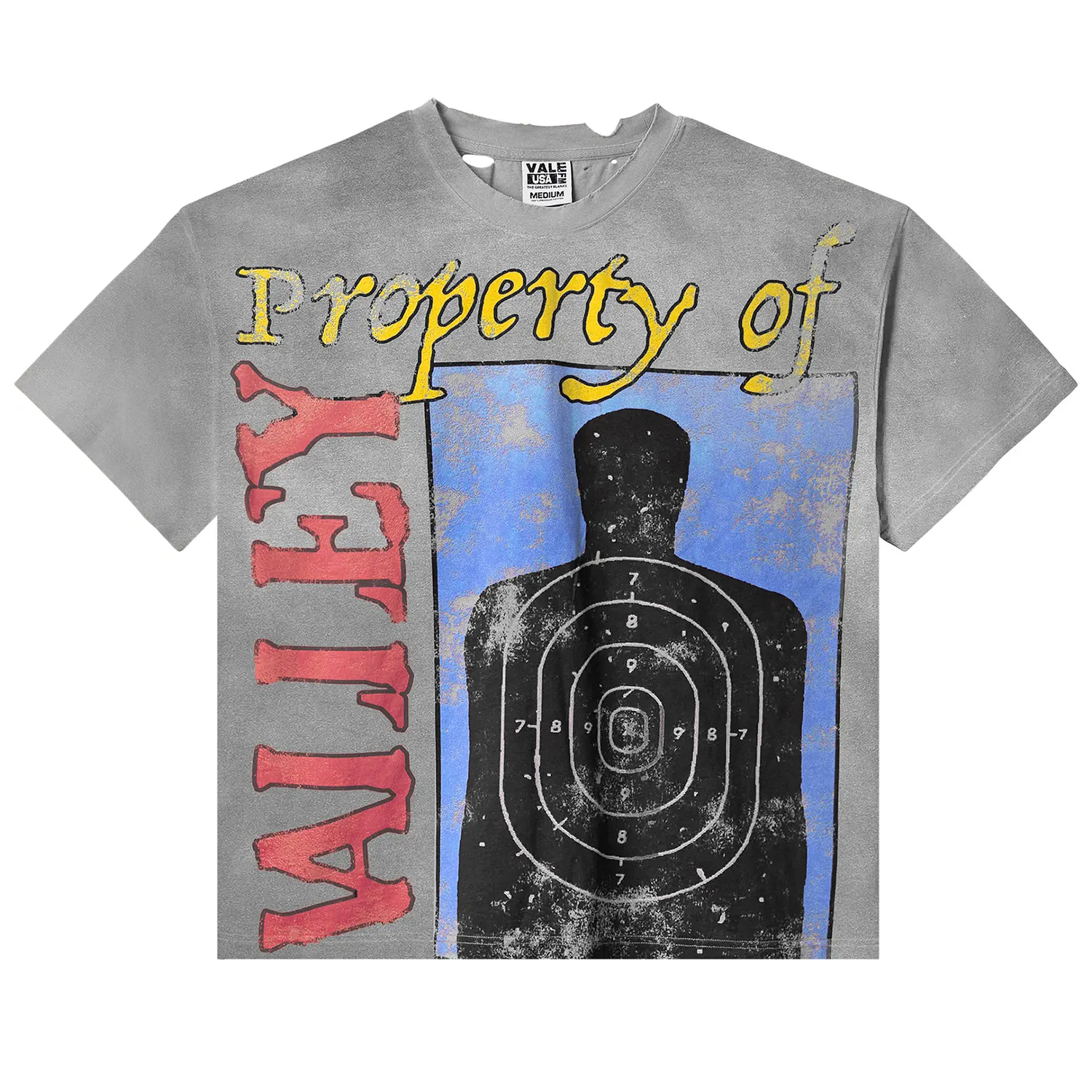 VALE FOREVER T Shirts ヴィンテージ Tシャツ TARGET PRACTICE Vale Forever Target Practice Tee Charcoal – PIECES