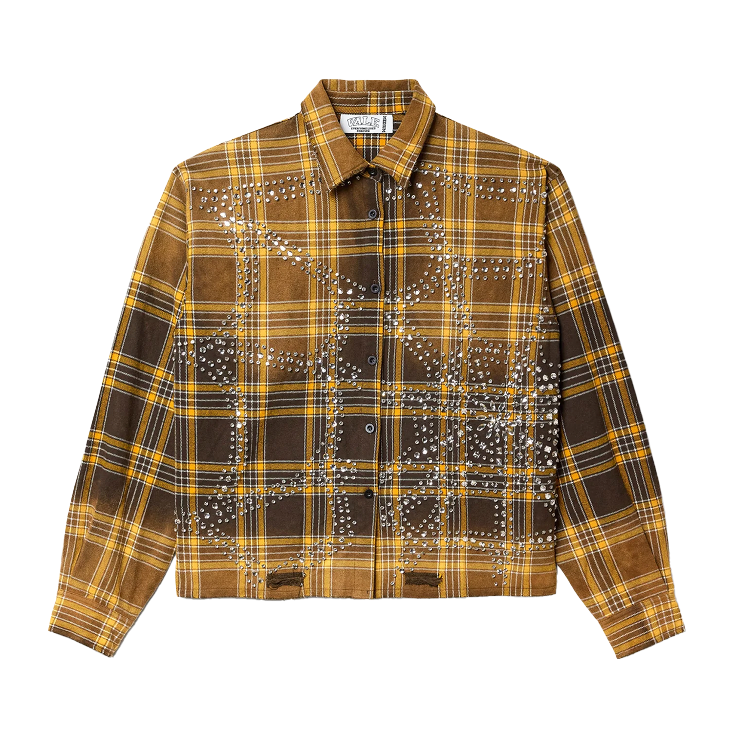 Vale Forever Chocolate Flannel Yellow Black – PIECES