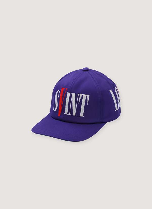 Saint Michael Vlone Embroidered Hat Purple Vlone Embroidered Hat Purple - Authenticated Hats | Pieces Los Angeles