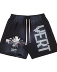 Vertabrae Vonster Cross Sweatshorts Black