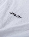 Ambush Logo Hooded Zip Jacket White