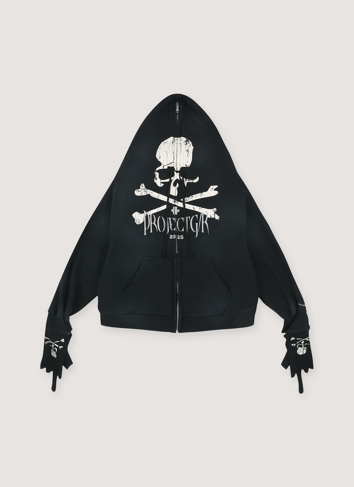 [Z] MASTERMIND JAPAN シルクラクーンファー mastermind Japan Hooded Fur Jacket with Swarovski ®︎ Drawstrings