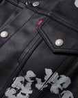 Denim Tears Leather Cotton Wreath Type-3 Jacket Black