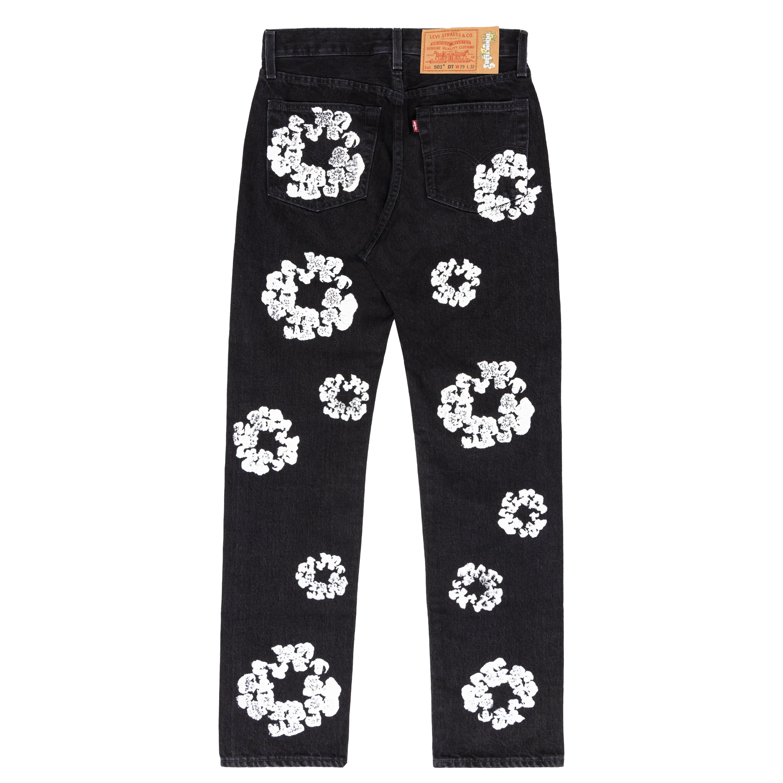 存在感絶大【DENIM TEARS】THE COTTON WREATH JEAN SHORT The Cotton Wreath Jean Short Light Wash