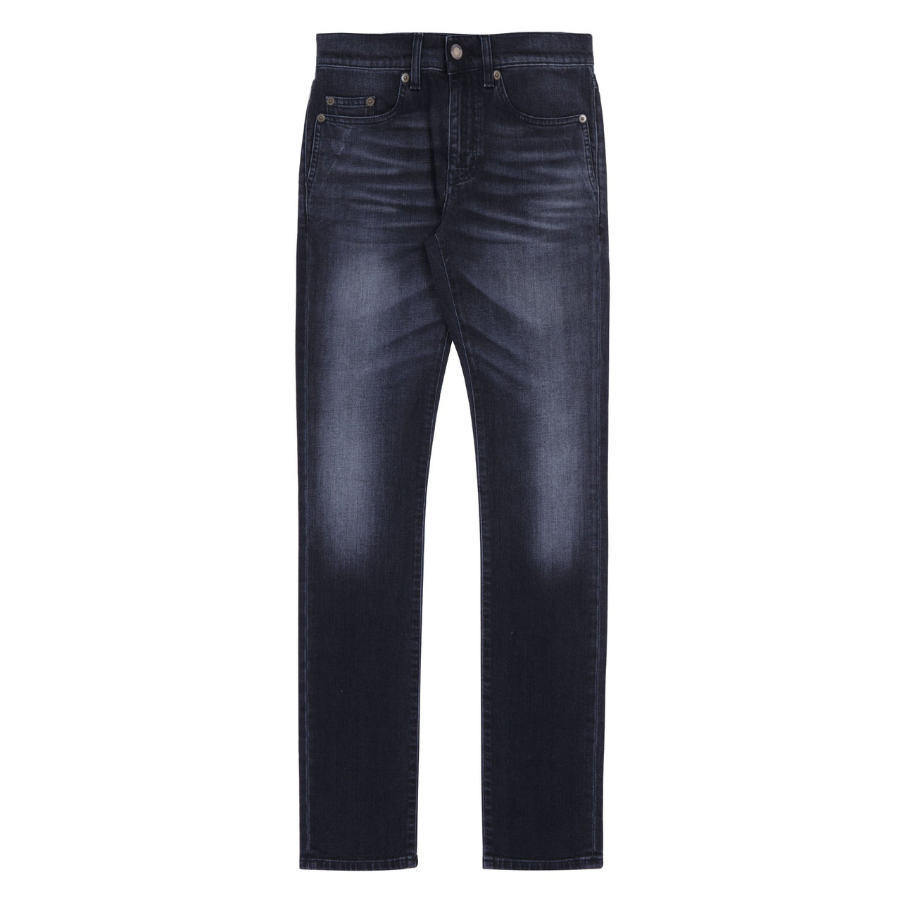 Saint Laurent Slim Fit Denim Jeans Black Washed