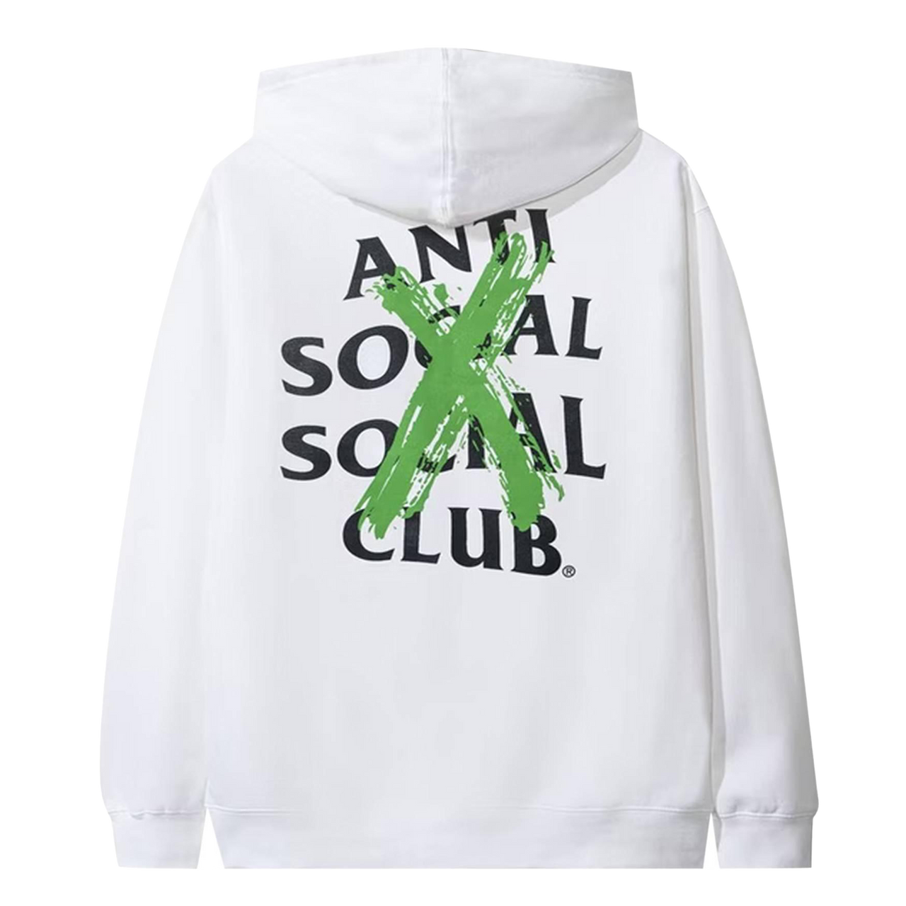 Anti Social Social Club Cancelled Sweatshirt White Green