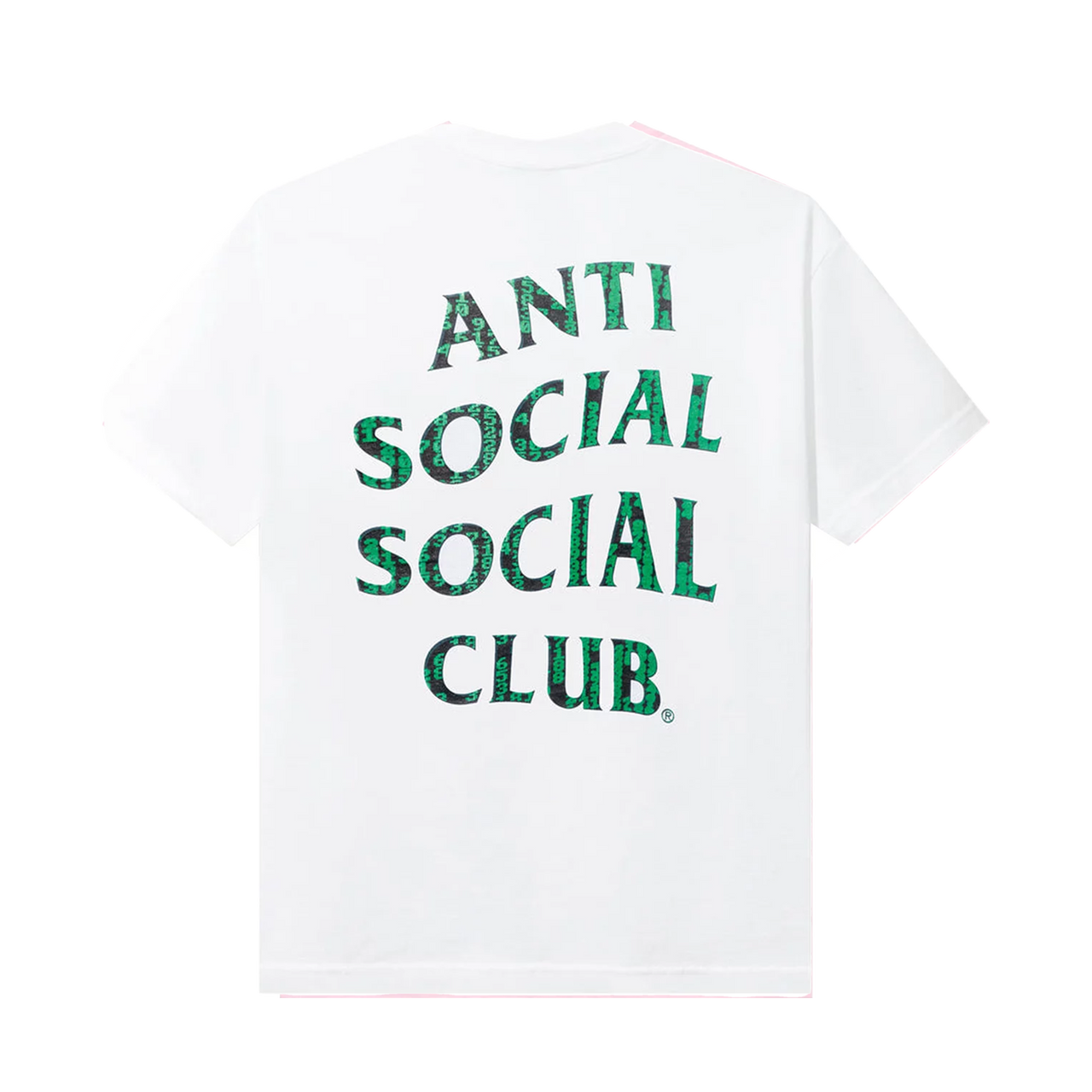 Anti Social Social Club Glitch Tee White Green