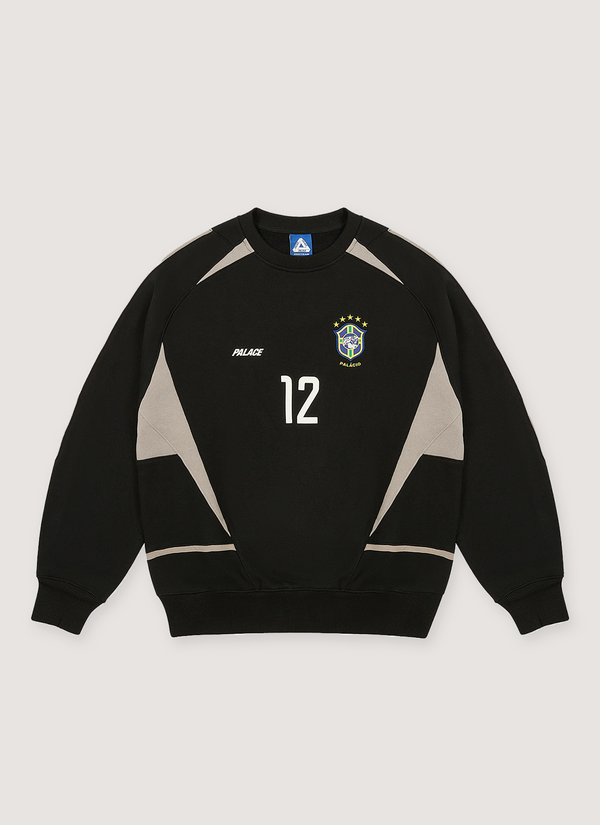 Palace Pro Team 02 Crewneck Black Pro Team 02 Crewneck Black - Authenticated Sweaters | Pieces Los Angeles