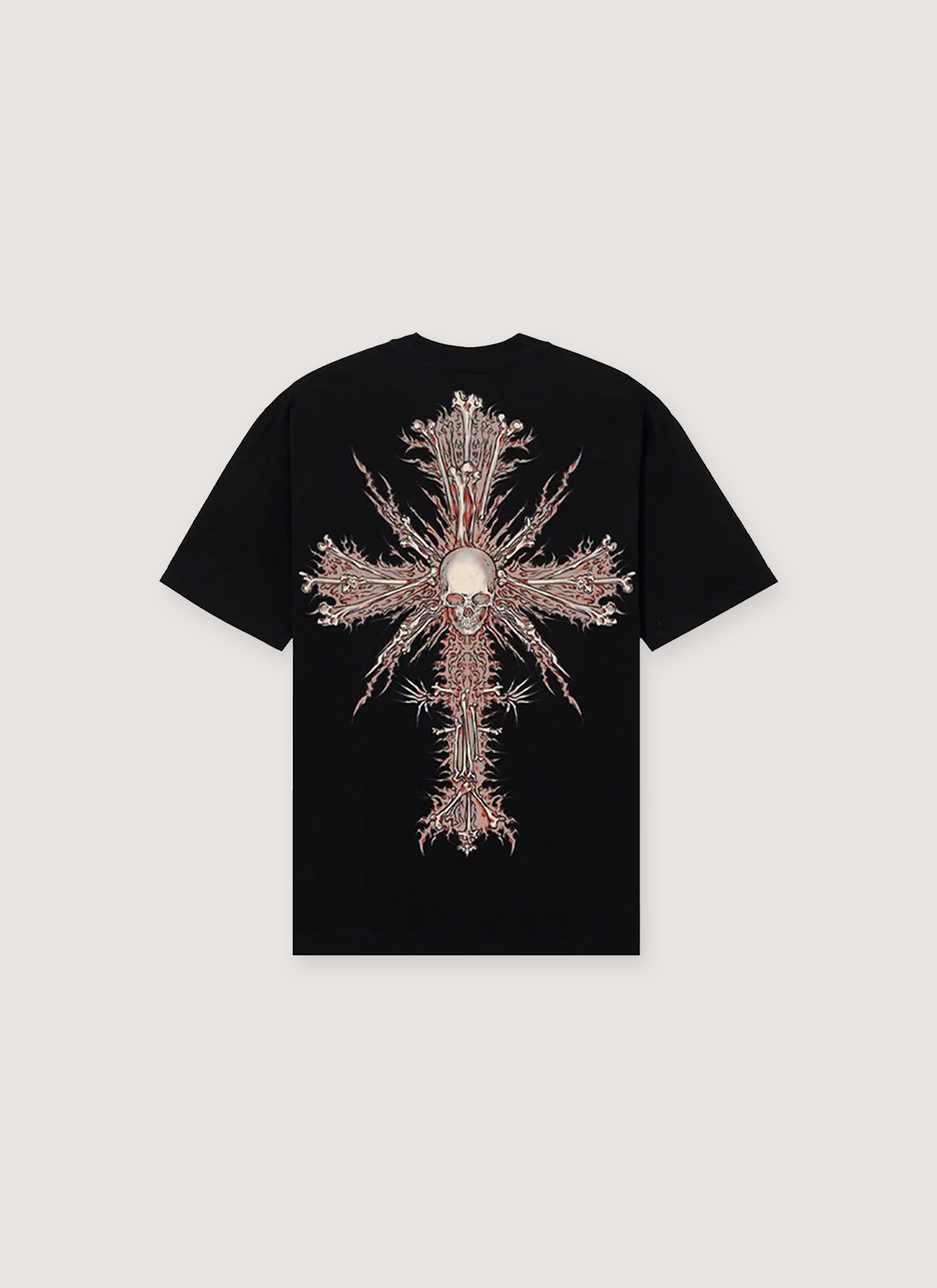 Revenge 11th Dimension Tee Black with red and white cross design on back